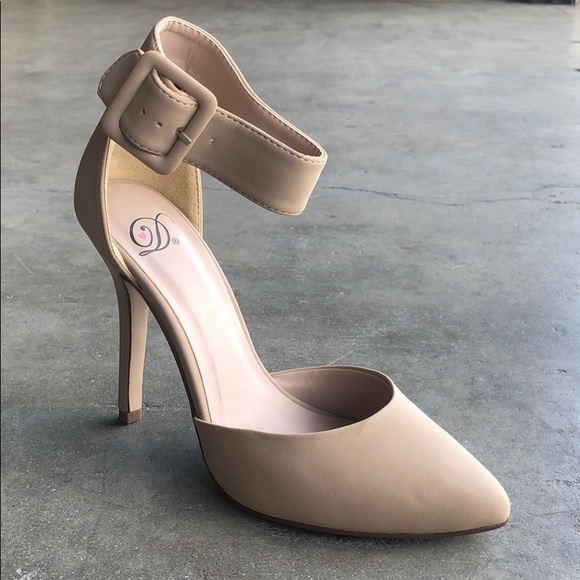 Delicious Shoes - Delicious Women’s D’orsay Ankle Strap High Heels